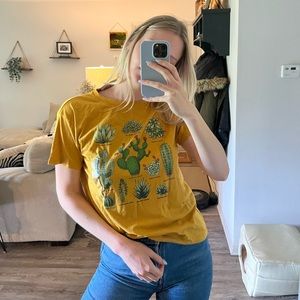 Cacti yellow t-shirt